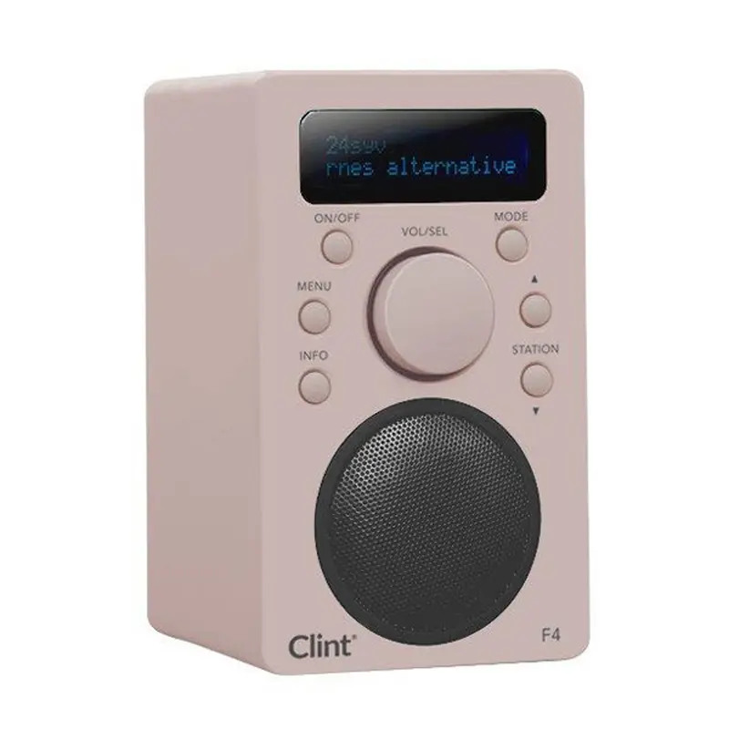 Clint F4 Dusty Rose - radio portátil DAB+ y FM con Bluetooth