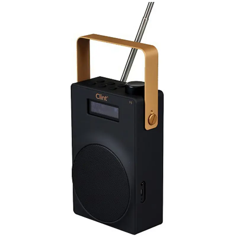 Clint F6DAB-B negro - radio portátil DAB+ y FM recargable