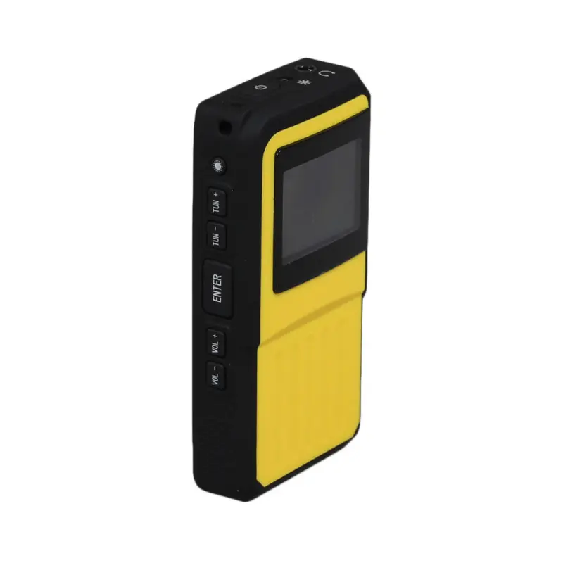 Clint P1DAB amarillo - radio de bolsillo DAB+ y FM con auriculares