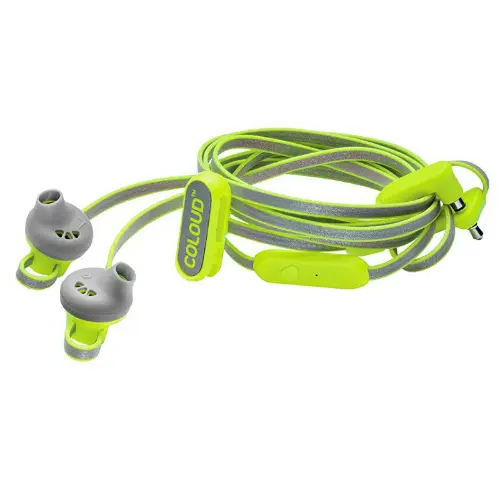 Coloud The Hoop Electric Lime - auriculares deportivos in-ear con cable