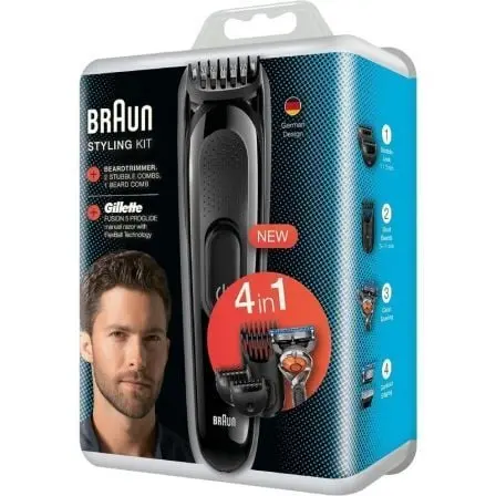 Cortapelos Braun SK3000/ con Batería/ 4 Accesorios