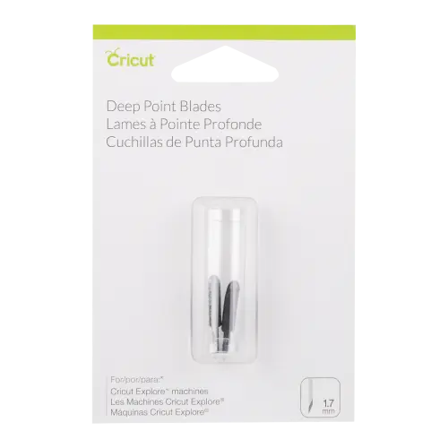 Cricut PC2003535 Set de 2 Lames Coupe Profonde, Plastique, Multicolore, 12 x 8 x 2 cm