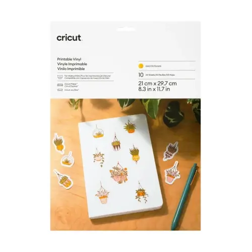 Cricut Printable Vinyl A4 plateado (10 hojas)