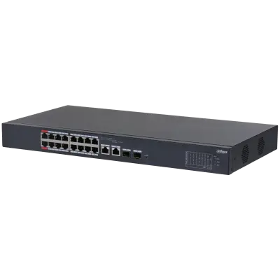 Dahua (DH-CS4218-16ET-190-V2) DAHUA SWITCH 18 PUERTOS, GESTIONABLE CON CLOUD. 16 PUERTOS POE
