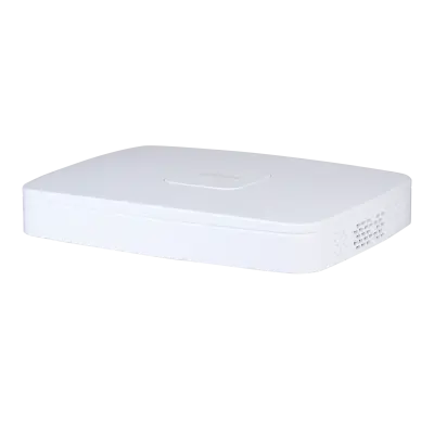 Dahua (DHI-NVR2108-8P-4KS3) DAHUA GRABADOR IP 8 CANALES POE 1HDD 4K CON INTELIGENCIA ARTIFICAL SMART 1U LITE BLANCO