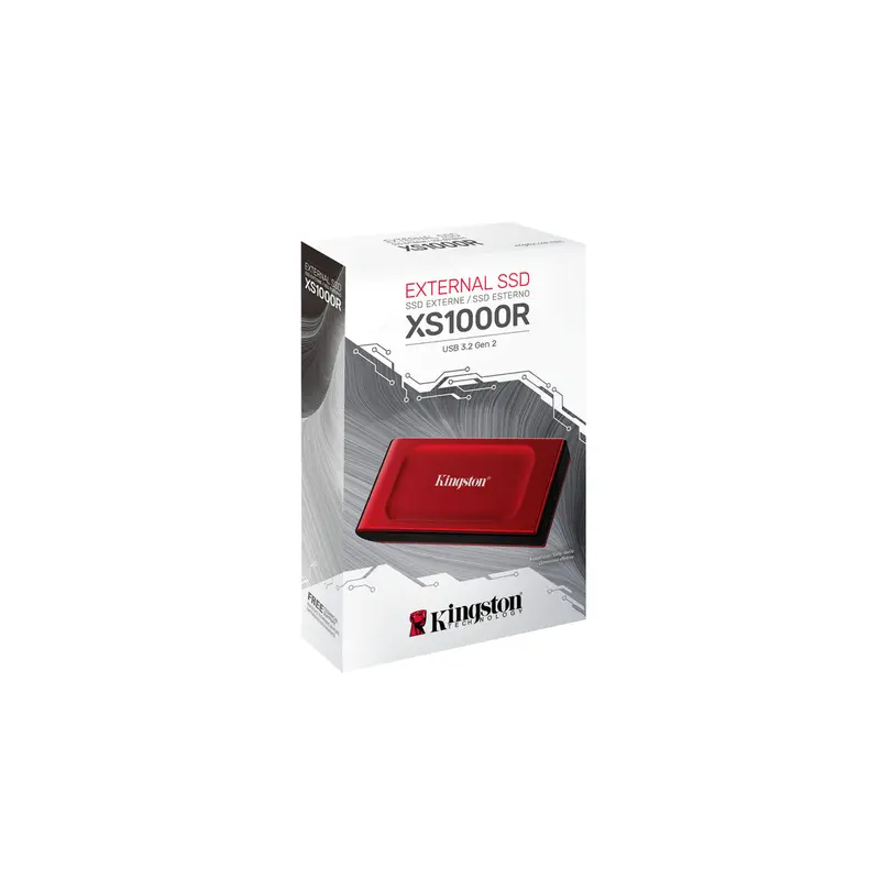 Disco Duro Externo Kingston SXS1000R/2000G Rojo 2 TB