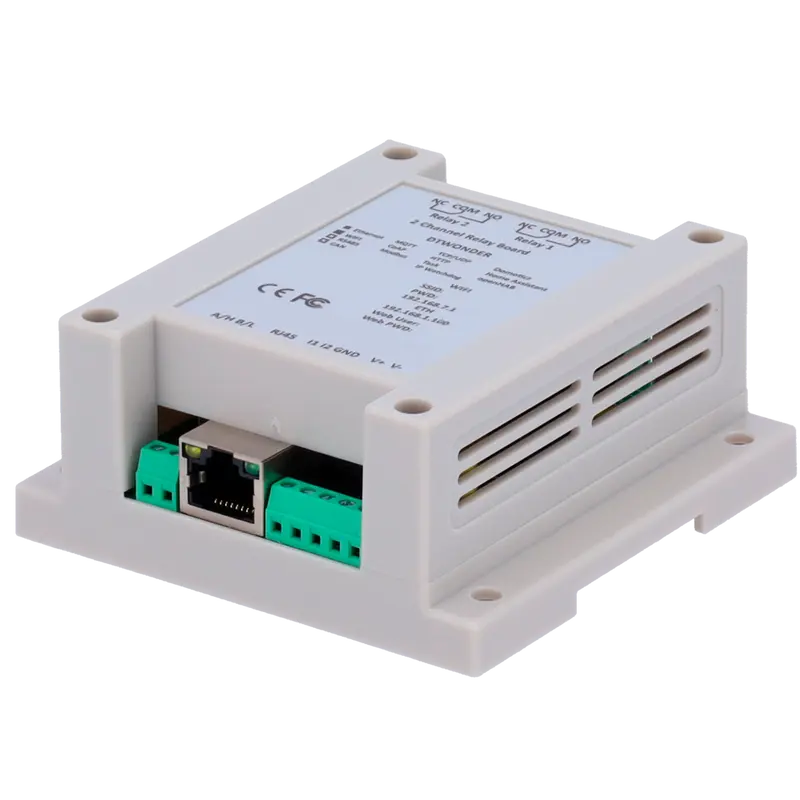 DTECH DT-R002 - Módulo de adquisición y control de datos - 2 entradas digitales - 2 salidas de relé (NO/NC)