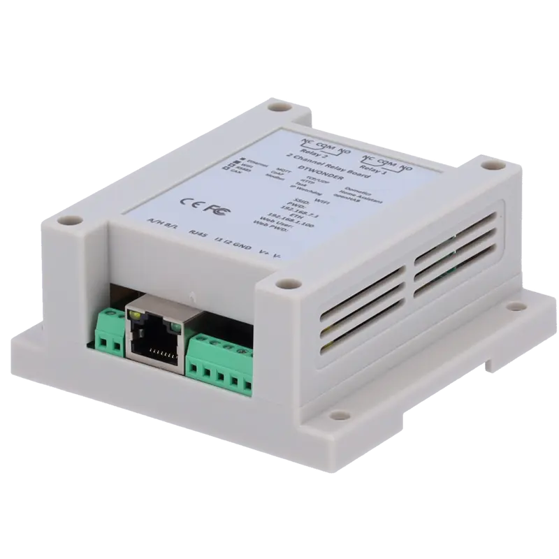 DTECH DT-R002P - Módulo de adquisición y control de datos - 2 entradas digitales - 2 salidas de relé (NO/NC)