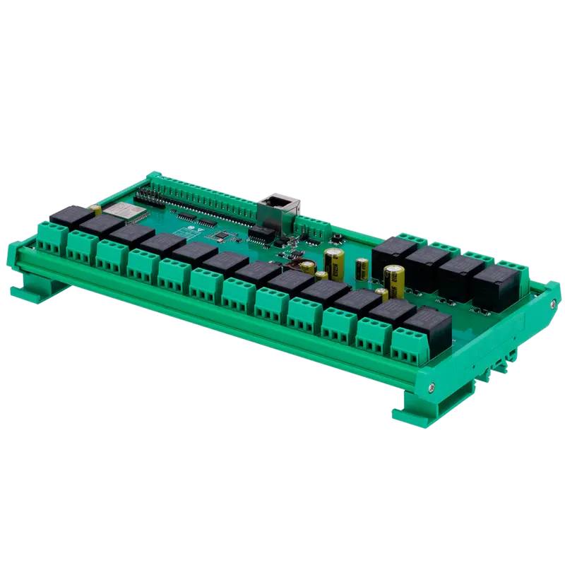 DTECH DT-R016 - Módulo de adquisición y control de datos - 16 entradas digit. - 16 salidas de relé (NO/NC)