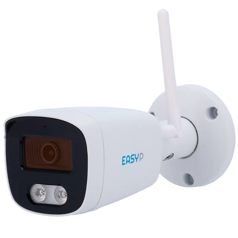 EASY-P EP-IPB120A-4-WIFI6 - Cámara Bullet IP AI EASY-P - 4MP - Lente 2.8 mm - IR 30 m - Mic - Instalación Plug & Play