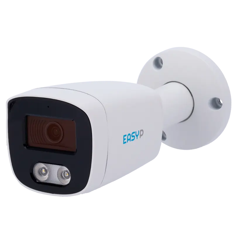 EASY-P EP-IPB120A-8-DL - Cámara Bullet IP AI EASY-P - 8MP - Lente 2.8 mm - IR 40 m - Luz blanca 30 m - Mic