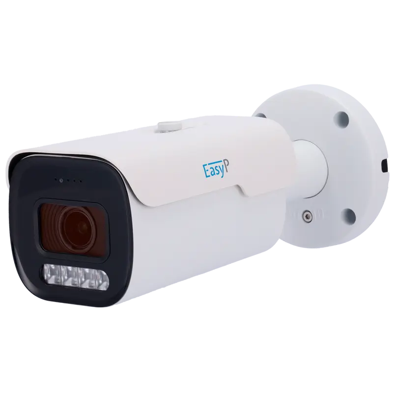 EASY-P EP-IPB130ZA-4 - Cámara Bullet IP AI EASY-P - 4MP - Lente Motorizada 2.7~13.5 mm - IR 40 m - Mic - Instalación Plug & Play