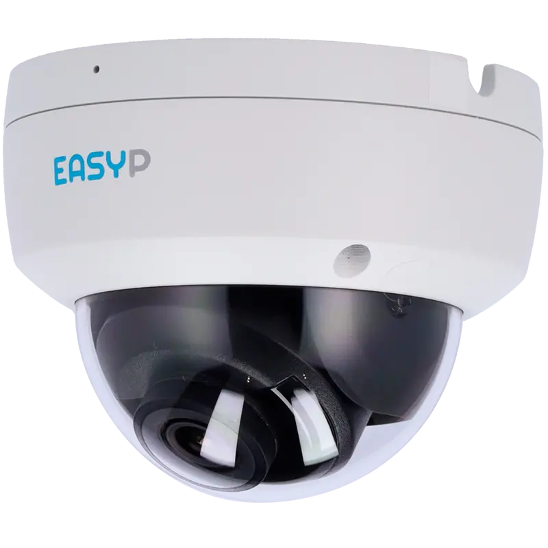 EASY-P EP-IPD320A-8 - Cámara Domo IP AI EASY-P - 8MP - Lente 2.8 mm - IR 30 m - Mic - Instalación Plug & Play