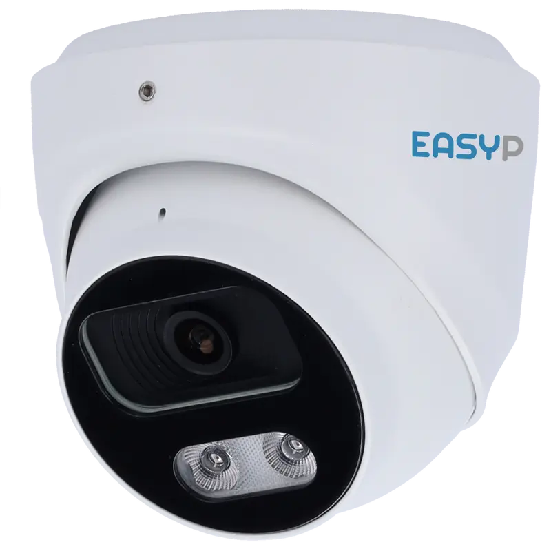 EASY-P EP-IPT220A-4 - Cámara Turret IP AI EASY-P - 4MP - Lente 2.8 mm - IR 25 m - Mic - Instalación Plug & Play