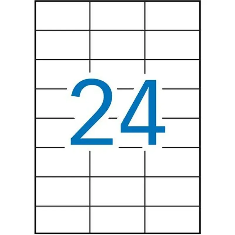 Etiquetas adhesivas Apli 1273 100 Hojas 70 x 37 mm Blanco