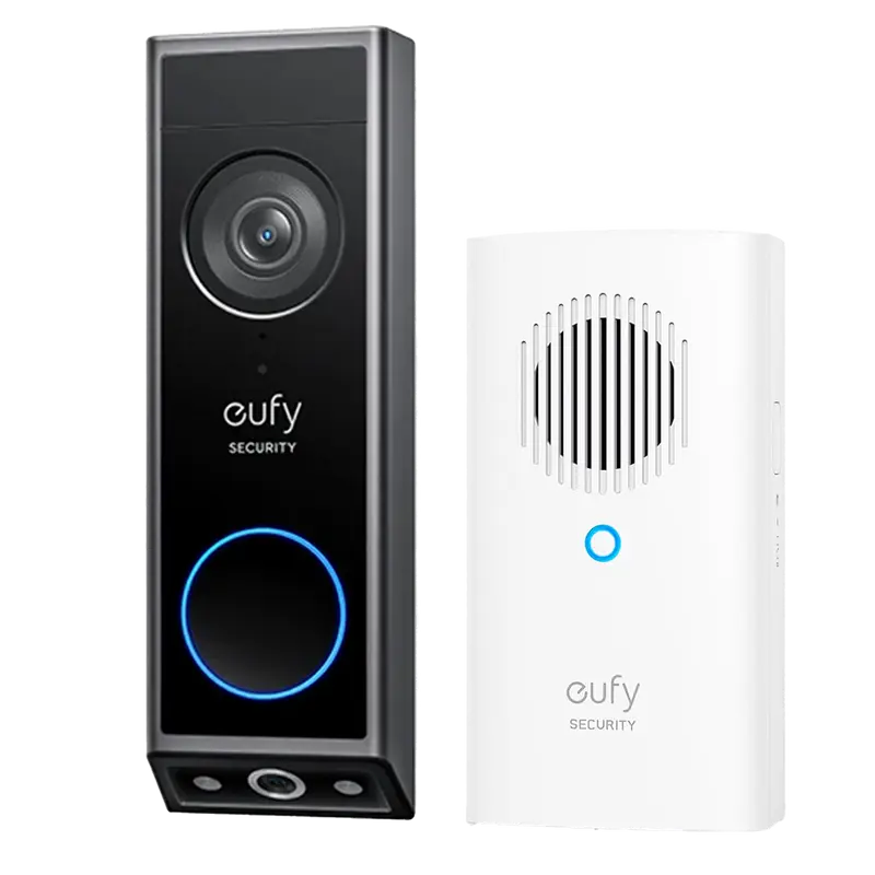 EUFY-DOORBELL-E340-KIT - Kit de Timbre Wifi doble cámara Eufy by Anker - Resolución 2K - Detección de paquetes y reconocimiento facial