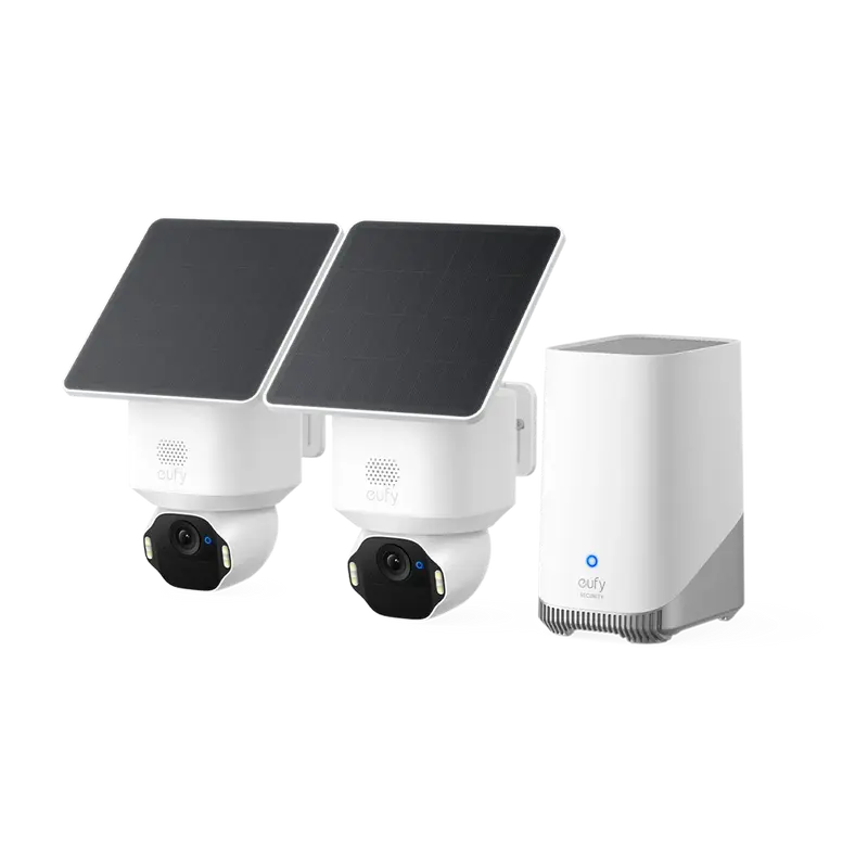 EUFY-SOLOCAM-E42-KIT-W - Eufy SoloCam E42 2+1 (HomeBase S380) - Resolución 4K UHD (8 MP) / Sirena y luz estrobos