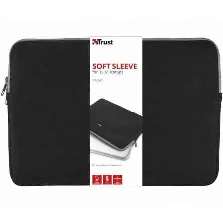 Funda Trust Primo para Portatiles hasta 15.6p/ Negra