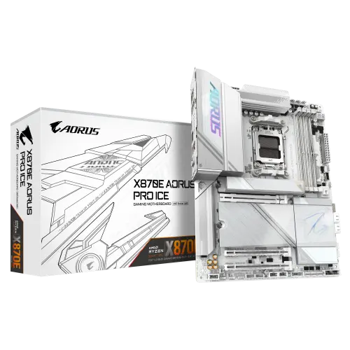 GIGABYTE Placa base X870E AORUS PRO ICE