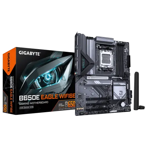 Gigabyte PLACA GIGABYTE B650E EAGLE WF6E,AMD,AM5,B650E,4DDR5,256GB,HDMI+DP,4SATA3+3M.2,GBLAN+WIFI6E+BT5.3,4USB3.2+2TYPE-C,ATX