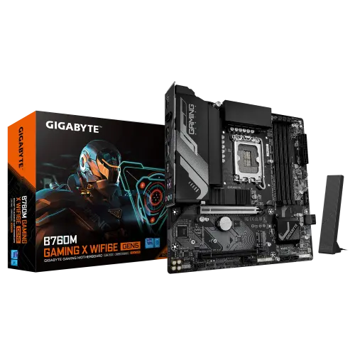 Gigabyte PLACA GIGABYTE B760M GAMING X WF6E GEN5,INTEL,1700,B760,4DDR5,192GB,HDMI+DP,4SATA+3M.2,3USB 3.2+USB-C,2.5GB+WIFI6E+BT5.3,MATX
