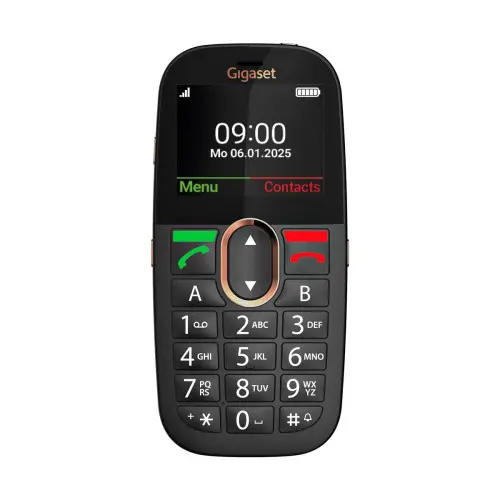 GIGASET MOVIL SENIOR GL695 NEGRO 4G TECLA LLAMADA SOS