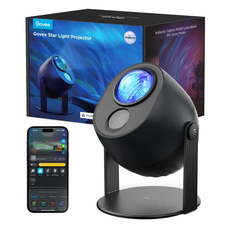 GOVEE GV-PJECT-H6093-STAR - Govee Star Light Projector - Wi-Fi 2.4 GHz + Bluetooth - Color RGBW / 16 milliones de colores