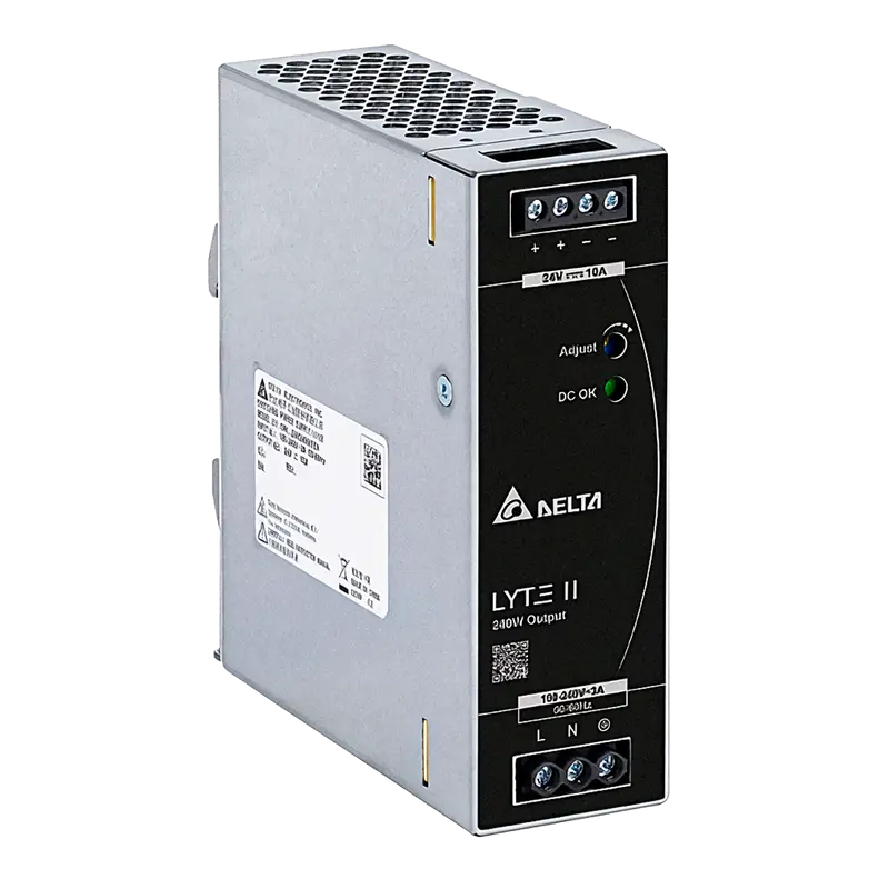 HIKVISION DRL-48V240W1EN - Fuente de alimentación conmutada - Salida DC 48 V / 5 A / 240 W - Montaje en carril DIN