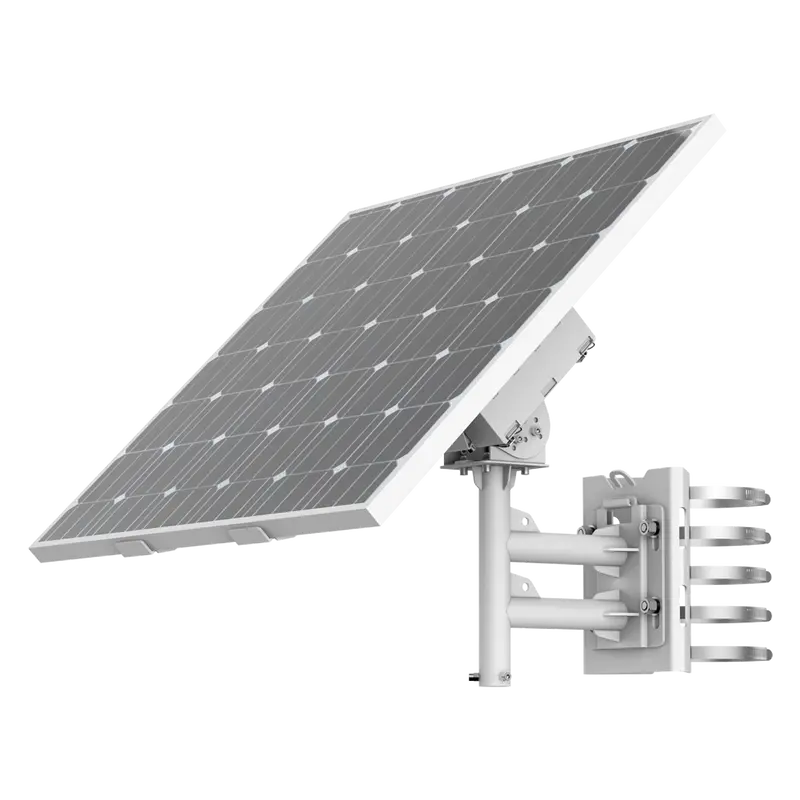 HIKVISION DS-2XS6K02-C36S80 - Sistema de alimentación autónoma para CCTV - Panel solar de 80W - Batería Litio 360 Wh (90 Wh cada una)