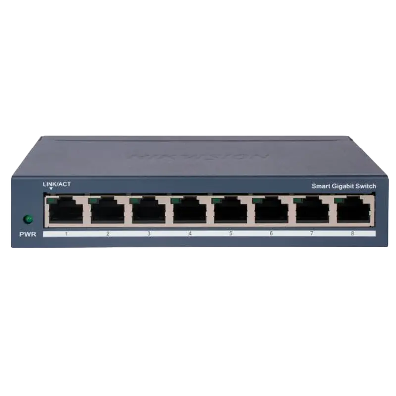 HIKVISION DS-3E1508-EIV2 - Hikvision Switch PoE Gestionable - 8 Puertos Gigabit Ethernet sin salida PoE