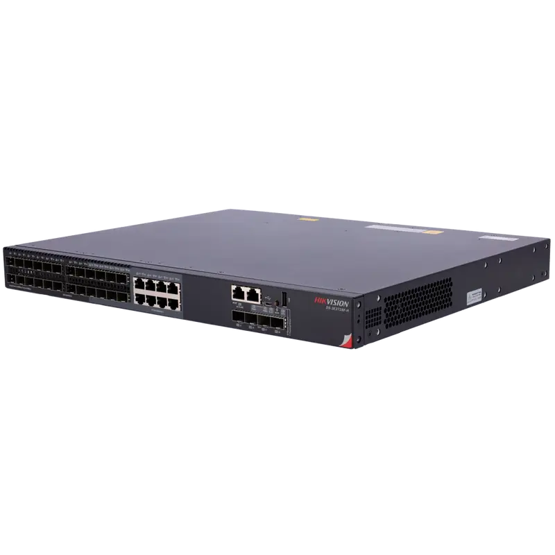 HIKVISION DS-3E3728F-H - Switch Enterprise Gestionable Capa 3 (L3) - 24 Puertos Gigabit (incluye 8 interfaces Combo)