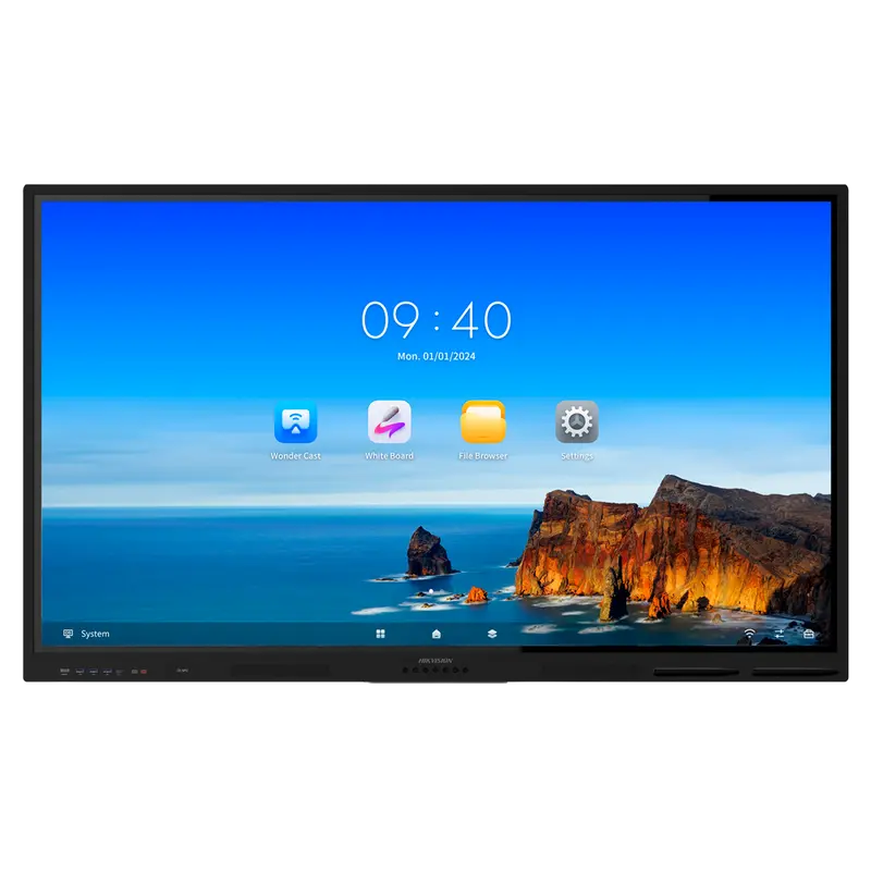 HIKVISION DS-D5B86RB/EL - Monitor interactivo 86" - Resolución 4K - Android 13 - Procesador Quad-Core - 8 GB RAM y 64 GB ROM