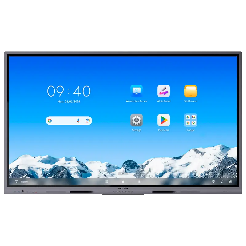 HIKVISION DS-D5C86RB/A2L - Monitor interactivo 86" - Resolución 4K - Android 14 y Google EDLA - Procesador Octa-Core - 8 GB RAM y 128 GB ROM