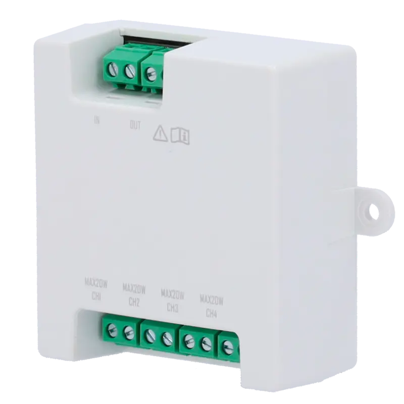 HIKVISION DS-KAD7061EY - Distribuidor para edificios - 4 grupos de 2 hilos HD - Alimenta hasta 4 monitores de 2 hilos HD