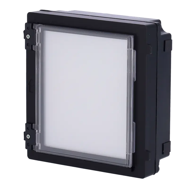 HIKVISION DS-KD-INFO - Módulo de extensión - Placa de directorio - Papel imprimible incluido - Retroiluminado automáticamente