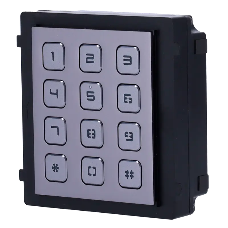 HIKVISION DS-KD-KP - Módulo de extensión - Llamada a diferentes monitores - Apertura con código de acceso - Iluminación LED del teclado