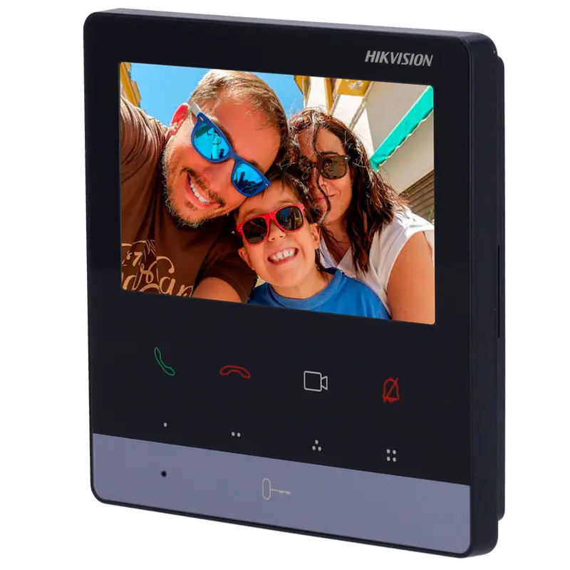 HIKVISION DS-KH7100EY-WE2 - Monitor para videoportero - Pantalla TFT de 4.3" - Audio bidireccional - LED de estado