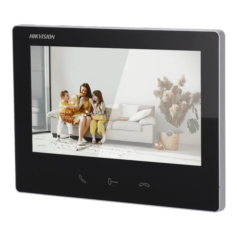 HIKVISION DS-KH7300EY-WTE2 - Monitor para videoportero - Pantalla TFT de 7" - Audio bidireccional - LED de estado