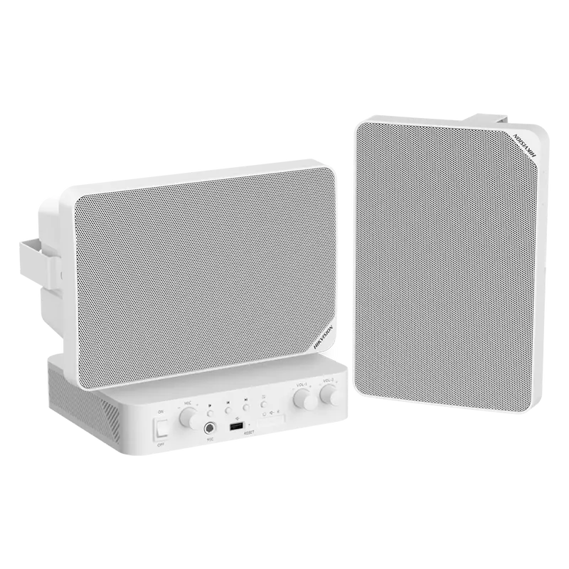 HIKVISION DS-QAE1KA80120-2 - Kit de audio - Amplificador 80 W - 2 x Altavoces 20 W - Potencia (8 Ω)