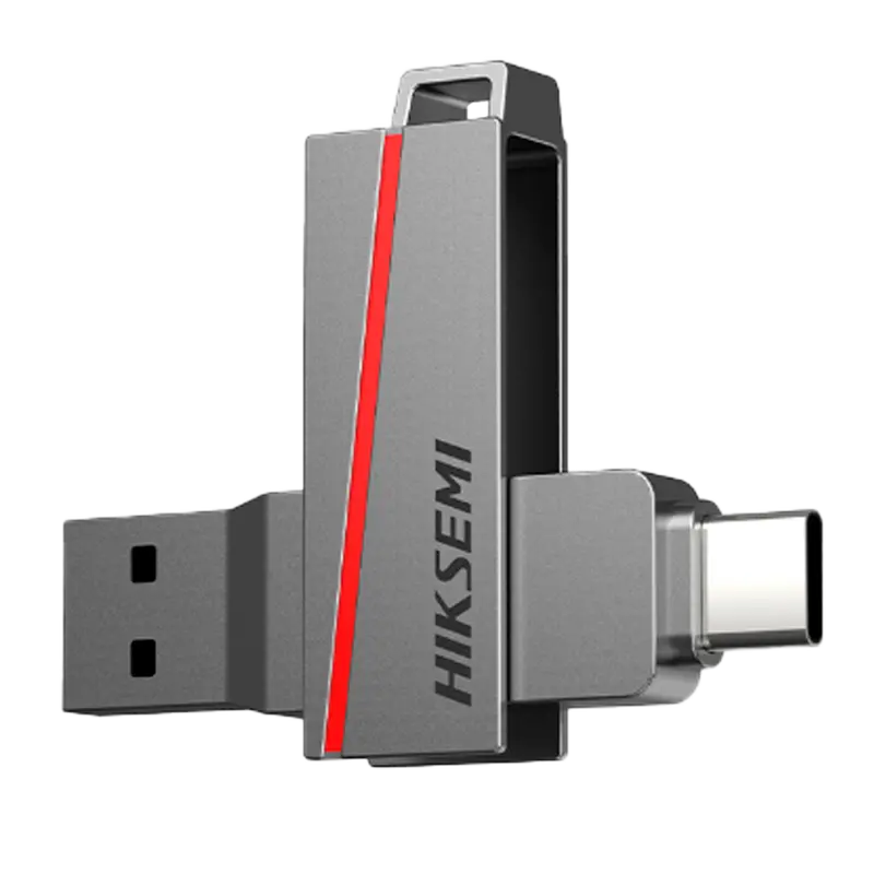 HIKVISION HS-USB-E307CSTD/64G/U3/NEWSEMI/WW - Pendrive USB Hikvision - Capacidad 64 GB - Interfaz USB Tipo A/Tipo C 3.2