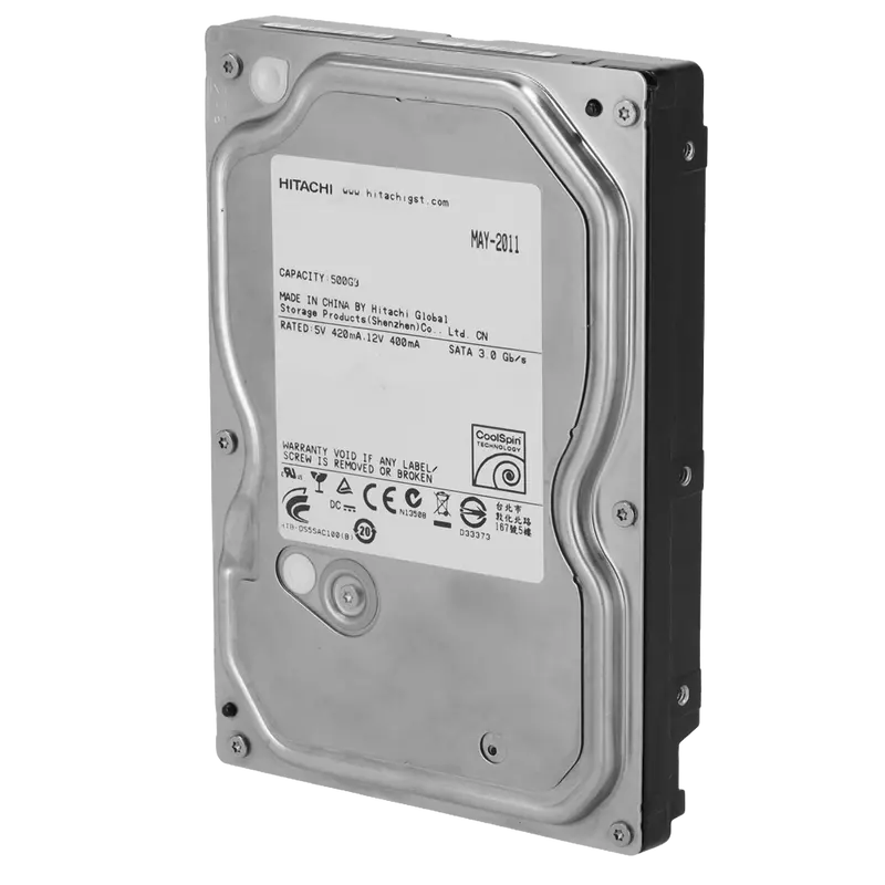 HITACHI HD500G-S-REFURBISHED - Disco duro Hitachi modelo HCS5C1050CLA382 - Capacidad 500 GB - Interfaz SATA 3 Gb/s
