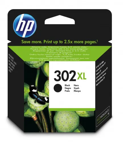 HP CARTUCHO DE TINTA HP 302XL NEGRO/ALTA CAPACIDAD (F6U68AE)