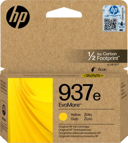 HP Cartucho de Tinta Original EvoMore 937e amarilla