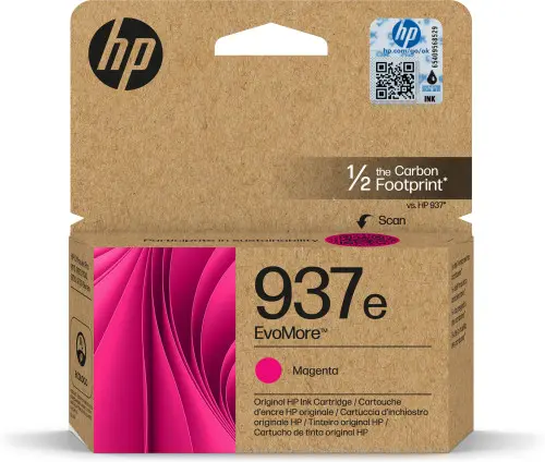 HP Cartucho de Tinta Original EvoMore 937e magenta