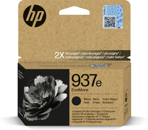 HP Cartucho de Tinta Original EvoMore 937e negra