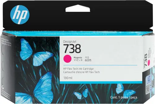 HP DESIGNJET 738 CARTUCHO MAGENTA 130ML