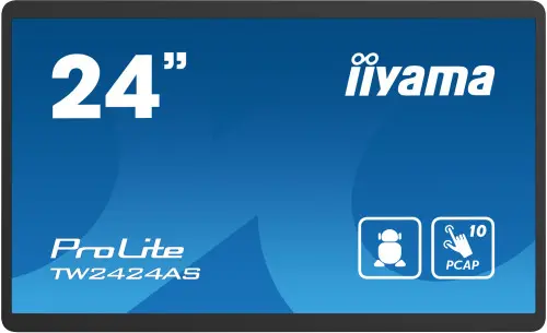 IIYAMA 24" PANEL-PC / NEGRO/ ANDROID 12 /4GB, 32GB, IN-CELL PCAP 10-POINTS TOUCH, 1920X1080, IPS PANEL, MM, WIFI, BT5.2, MICRO-SD, USB