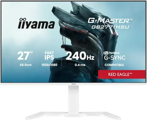 iiyama G-Master GB2771HSU-W1 - Monitor 27 pulgadas Fast IPS Full HD 240 Hz, 0,4 ms MPRT