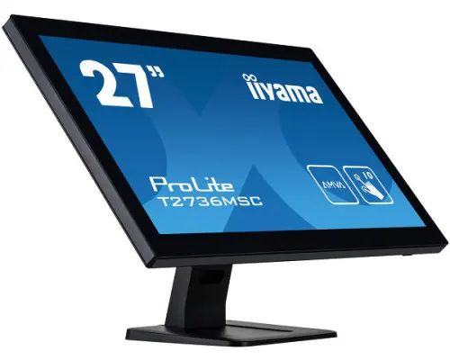 Iiyama MONITOR IIYAMA 27" BONDED PCAP 10P TOUCH, 1920X1080, IPS-PANEL, FLAT BEZEL FREE GLASS FRONT, HDMI, DISPLAYPORT, 360CD/M² (WITH