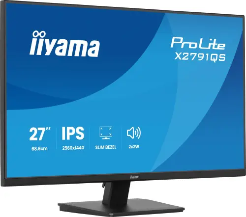 Iiyama MONITOR IIYAMA 27" IPS, 4-SIDE SLIM BEZEL 2560x1440 75HZ (X2791QS-B1)